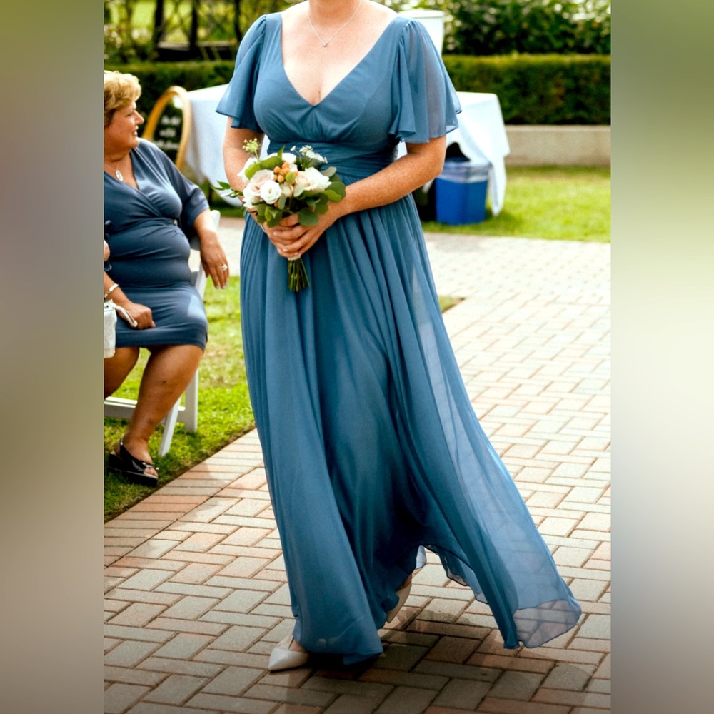 Bridesmaids dress blue